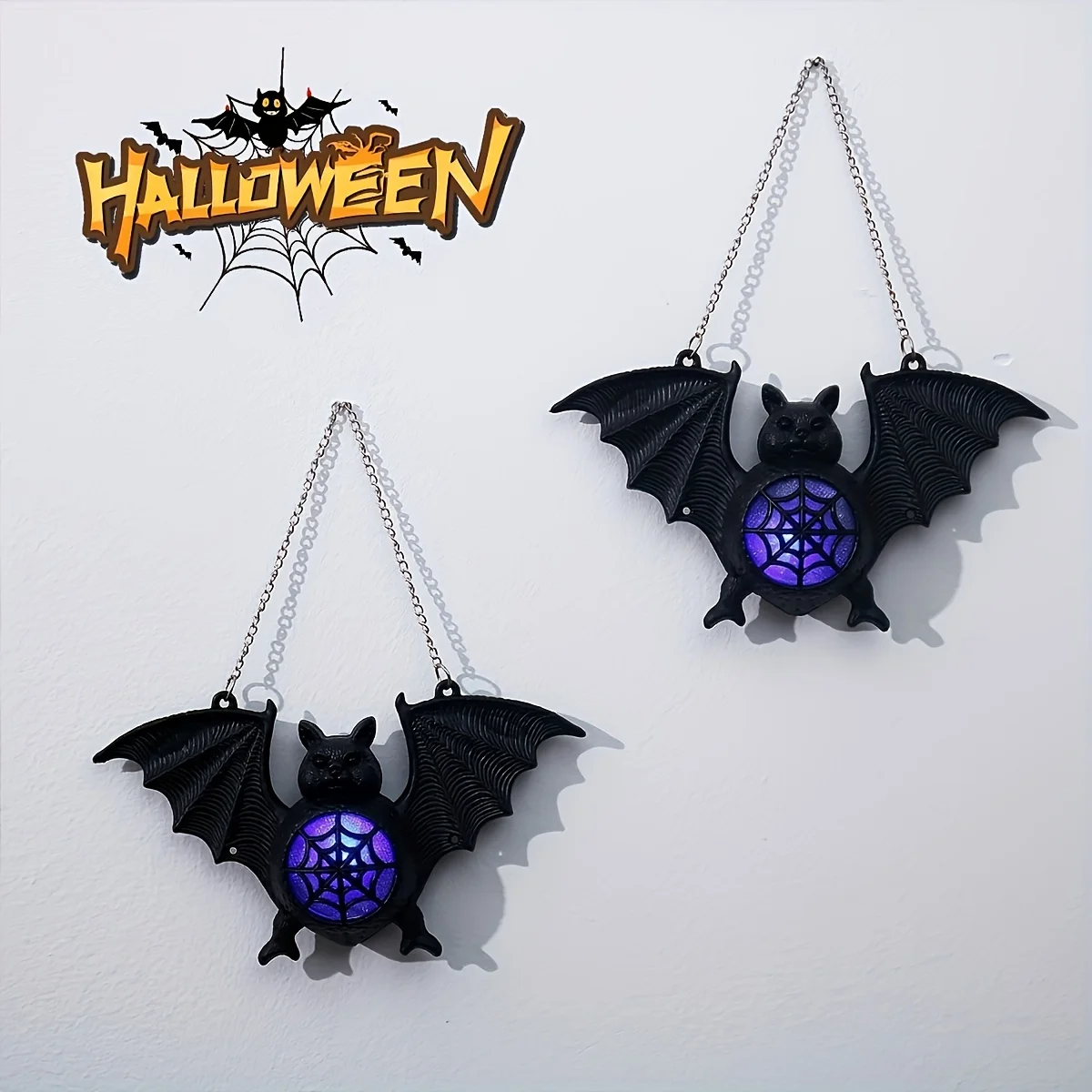 Novedosas Luces LED de noche de murciélago Halloween