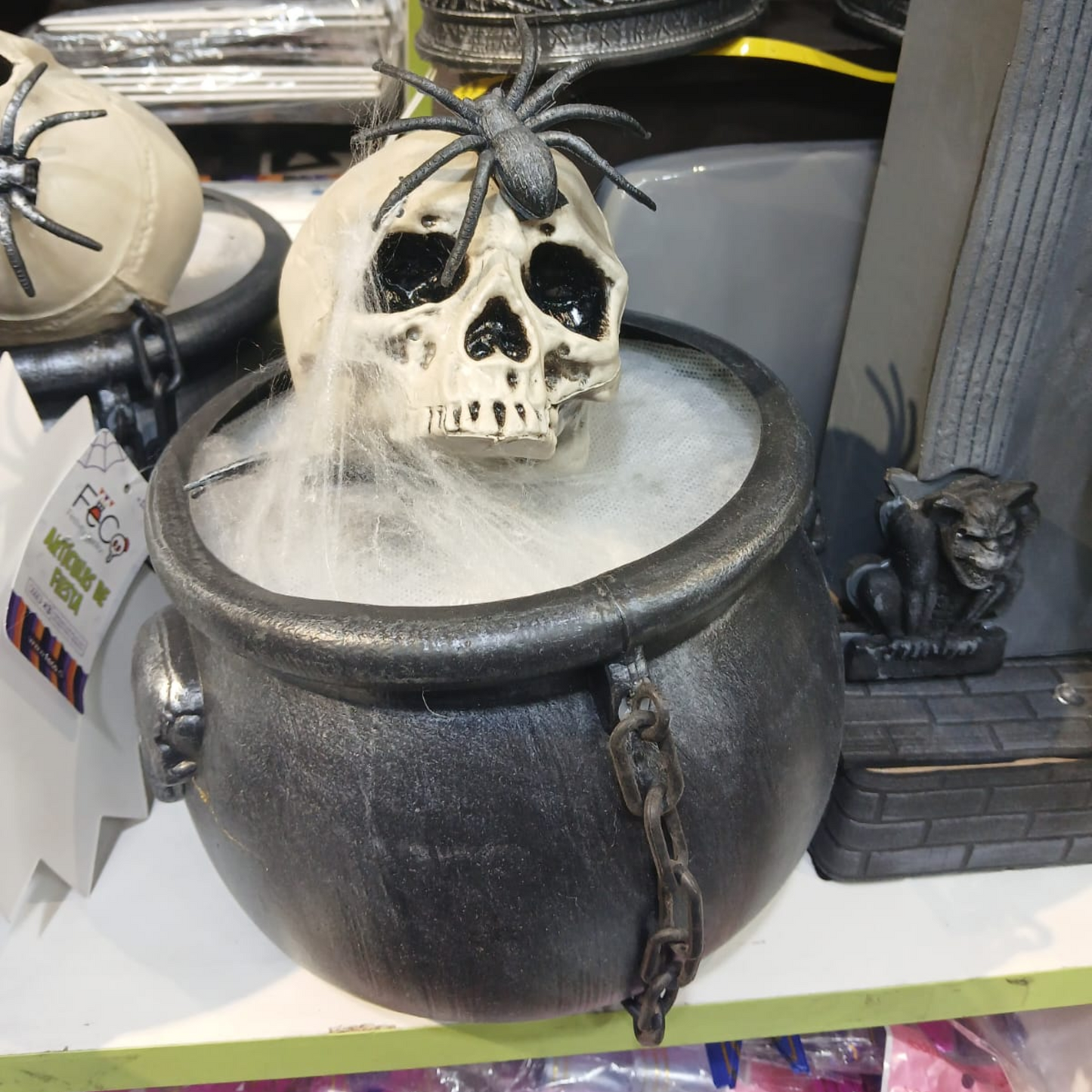Decoración Caldera Calavera Colgante