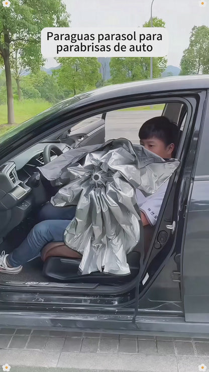 Parasol Plegable para Auto Retráctil
