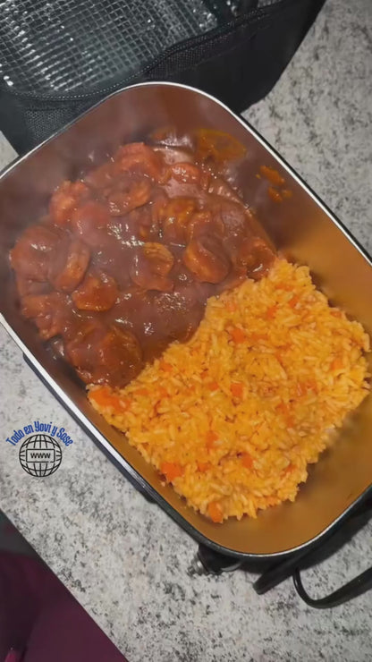 Lonchera Eléctrica Portátil acero